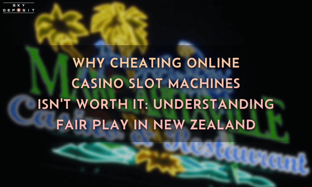 Why Cheating Online Casino Slot Machines Isn't Worth It Understanding Fair Play in New Zealand