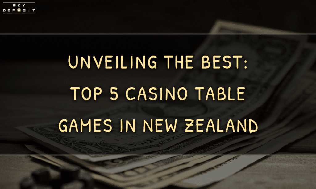 Unveiling the Best Top 5 Casino Table Games in New Zealand